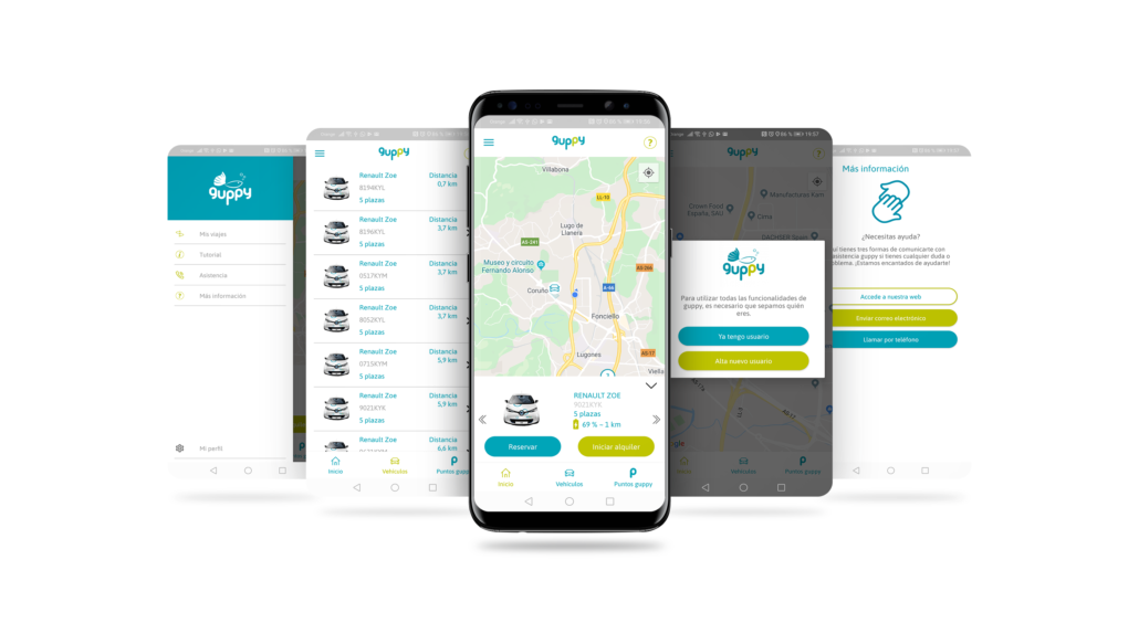 Aplicación móvil guppy