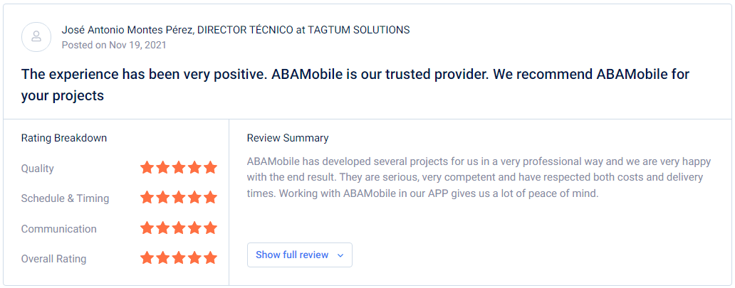 abamobile review ceo's interview
