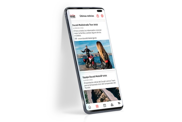 desarrollo aplicacion Ducati challenge