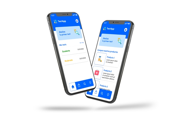 app de venta de test de orina
