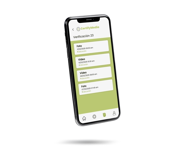 app para validar trabajos con fotos y videos