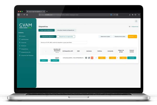desarrollo mdm para la gestion de dispositivos