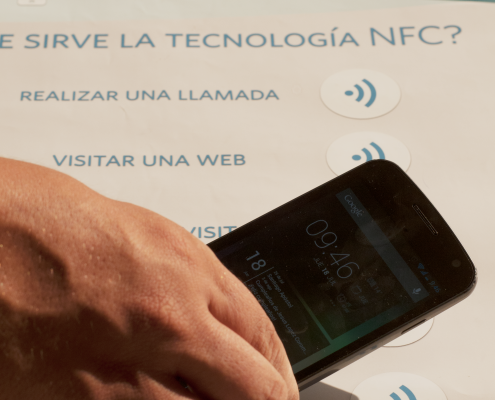 Móvil con tecnología NFC