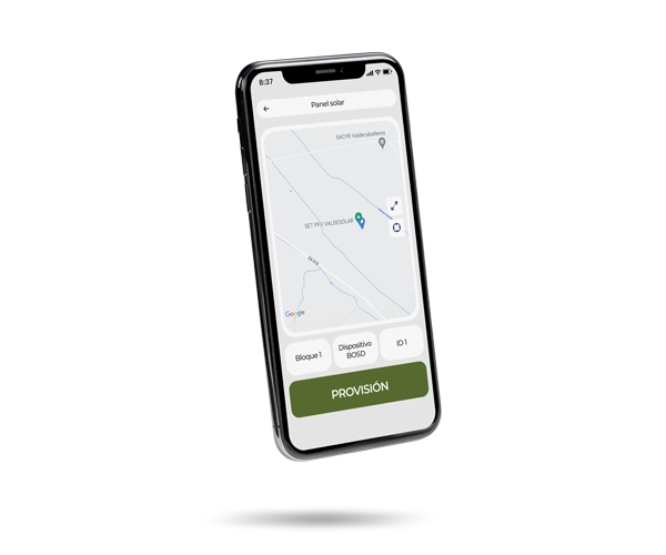 app para seguimiento de placas solares